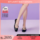 STUART WEITZMAN【新品】SW STEFANIE春夏牛皮革水晶露跟平底鞋女鞋真皮七夕禮物 黑（牛皮革）SW4602024-BLK 37