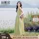 絲柏舍圓領(lǐng)連衣裙2025夏季新款女裝文藝優(yōu)雅大裙擺無袖背心裙