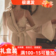 貓惑純欲風(fēng)帶胸墊冰絲睡衣女士吊帶內(nèi)衣睡裙秋季情趣家居服套裝禮盒裝 白色【吊帶+睡袍】【帶胸墊】 L 【適合95-115斤】