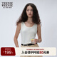 Teenie Weenie小熊女裝2025秋季新款白色露肩吊帶背心T恤內(nèi)搭上衣