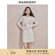 MAXRIENY【貴雅日常-商場同款】釘珠印花針織開衫 粉花 常規(guī) S