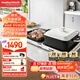 摩飛電器（Morphyrichards）三代折疊多功能鍋 家用聚會(huì)嗨吃電火鍋電燒烤爐烤涮一體多用途鍋 獨(dú)立控溫不沾煎烤料理鍋MR9188白