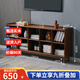 詩情木語實木書架落地格子柜儲物簡易置物架辦公室客廳矮書柜組合柜子收納 【10格柜橫款】胡桃色全實木