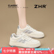 ZHR小白鞋女新款網(wǎng)面軟底板鞋女夏季透氣運(yùn)動(dòng)休閑鞋 AB119E 米銀 38