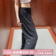 ALO YOGA【金智秀同款】多口袋抽繩運動寬松休閑百搭顯瘦工裝褲傘兵褲 黑色 L