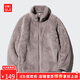 優(yōu)衣庫【驚喜價(jià)】女裝男裝長(cháng)絨搖粒絨拉鏈茄克/長(cháng)袖470137 459794 470137/36褐色 XS