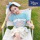 迪士尼（Disney）女童夏季套裝2025新款短袖洋氣T恤蛋糕公主玉桂狗兩件套女孩 藍色上衣+白色短裙 【帶安全褲】 110