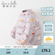 戴維貝拉（DAVE＆BELLA）輕薄兒童羽絨服女童外套男童衣服寶寶嬰幼兒小童羽絨內(nèi)膽男孩冬裝 紫底印花 110 cm（建議身高100-110cm）