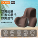 喬氏汽車(chē)頭枕腰靠套裝車(chē)用枕頭寶馬護(hù)頸枕靠枕紅旗車(chē)載座椅頸椎枕咖色