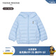 Teenie Weenie Kids小熊童裝24冬季款男女寶寶熊耳連帽羽絨服 海鹽小吐司（藍(lán)色） 110cm