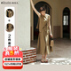 Olrain歐芮兒法式無(wú)袖套裝兩件套女夏2025新款氣質(zhì)松弛感穿搭裙裝一整套 奶茶棕 M