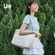 LEE日常出行托特包2025新款女夏季時(shí)尚大容量通勤單肩手提包購物袋 霧霾藍