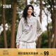 森馬迪士尼米奇IP衛(wèi)衣女中長款可愛印花25春棉質(zhì)上衣109125116004