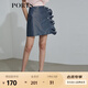 PORTS寶姿 商場(chǎng)同款新品女裝造型波點(diǎn)半身短裙SL8S004KFP023 丈青混色 L 8