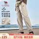 駱駝（CAMEL）運(yùn)動(dòng)休閑男褲子防潑水梭織束腳運(yùn)動(dòng)褲 J13CAVLR060 卡其 L