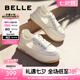 百麗（Belle）透氣網(wǎng)面小白鞋女厚底休閑運(yùn)動(dòng)板鞋B1175BM3預(yù)售 蜂蜜牛乳-網(wǎng)面 38 (240mm)