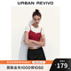 UR2025秋季新款女裝休閑蕾絲波點撞色真兩件T恤UYL450182 多色 XL