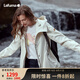 LAFUMA樂飛葉戶外沖鋒衣女II級中長風(fēng)衣防水透濕夾克外套 LFJA3AS60 霧白CR 160/80A（36）