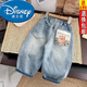 迪士尼（Disney）兒童全棉軟牛仔褲春秋季2025新款男童寬松長(cháng)褲子女寶寶彈力老爹褲 淺藍色 110