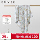 嫚熙（EMXEE）嬰兒浴巾兒童寶寶紗布浴巾新生兒斗篷浴袍洗澡包巾 夢幻樂園【110×110cm】