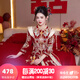 枝己秀禾服新娘新中式2025新款古裝嫁衣中式婚紗敬酒服婚服出閣服 X616 M