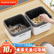 佳幫手車載桌面垃圾桶2.4L無蓋家用客廳梳妝臺(tái)垃圾收納桶網(wǎng)紅輕奢白色