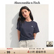 ABERCROMBIE & FITCH【百搭純色】女裝25夏季經典小麋鹿修身圓領短袖T恤KI139-5759 海軍藍 S (165/92A)