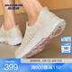 斯凱奇（Skechers）閃穿鞋丨【成毅同款】春夏透氣男女同款運(yùn)動(dòng)健步戶外休閑鞋125240 女款-自然色/粉紅色/NTPK 39