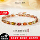 IL&CO尤珂 S925銀天然碧璽方糖手鏈女寶石手串生日情人節(jié)禮物送女友