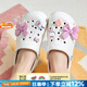 卡駱馳（crocs）男鞋女鞋 2025夏季新款情侶休閑鞋柔軟耐磨涼鞋透氣厚底戶外拖鞋 10126-100/典雅白/熱銷主推/偏大 41 -42/M8W10