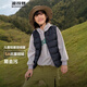 波司登（BOSIDENG）25新款輕薄羽絨服男女兒童5A抗菌90絨輕盈保暖百搭休閑馬甲 黑色8056囤貨拍大 165 /84A 約 155-165cm 54kg