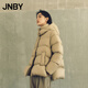 JNBY/江南布衣【白月光】秋冬云朵羽絨服女A型寬松簡約5O0C12340 269/綠卡其 XS