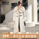 雪中飛【狐貍大毛領(lǐng)】新款百搭長(cháng)款連帽羽絨服保暖防寒交叉袖口氣質(zhì) 米白|8011 175/96A