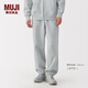 無印良品（MUJI）男式 毛圈棉 褲子 男士長褲春季款休閑褲衛(wèi)褲運(yùn)動(dòng)褲 AB1NRA5S 灰色 L (175/88A)