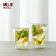 無印良品（MUJI）耐熱玻璃 雙層水杯 玻璃杯杯子 家用 260ml