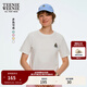 Teenie Weenie小熊女裝夏季新款多巴胺黃色粉色短袖打底衫T恤上衣 象牙白 S
