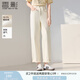 香影高腰牛仔褲2025夏季新款白色時(shí)尚流行寬松顯瘦休閑直筒褲子女 米白 M 160/84A/95-110斤