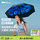 蕉下（beneunder）太陽傘女三折防曬防紫外線黑膠傘雙層小黑傘晴雨兩用遮陽傘果趣 巖桑
