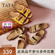 他她（TATA）女鞋勃肯拖2025秋季新款外穿拖鞋涼鞋女 焦糖可露麗 39