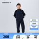 Converse 匡威童裝男女童開襟衛(wèi)衣+長褲2件套2025春季新款保暖兒童套裝 藏青藍(lán) 130 /64 【建議身高116-122cm】