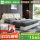沐晨 床 雙人床1.8米2米現(xiàn)代簡約主臥軟靠婚床家用奶油風(fēng)皮床666#