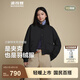 波司登（BOSIDENG）新款輕薄羽絨服女短款90絨巴恩風(fēng)休閑立領(lǐng)夾克保暖外套B250135336 歐珀黑|8F39 M 165/88A 體重約125-140斤