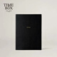 Time box2026年度記事本365天加厚B5大號每日記錄本A5中號時(shí)間管理效率日記本線(xiàn)裝辦公記錄本 B5大號-紳士黑