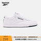 Reebok銳步官方男子CLUB C 85復(fù)古休閑網(wǎng)球風(fēng)板鞋小白鞋 100039280 41