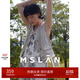 MSLAN丨商場(chǎng)同款2024年夏季新款寬松綁帶中長(zhǎng)款吊帶連衣裙MGBT033 杏仁色 L
