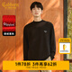 卡賓（CABBEEN）【德絨蓄熱】保暖長(zhǎng)袖T恤男2024秋冬新款簡(jiǎn)約黑白純色內(nèi)搭 煤黑色01 L /175/50