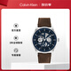 凱文克萊（Calvin Klein）CK手表勇敢的心款皮帶石英個(gè)性復(fù)古男士腕表生日禮物男25200216