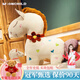 MOONCHILD高端毛絨玩具可愛(ài)小馬睡覺(jué)抱枕公仔女生娃娃玩偶送孩子生日禮物 大紅花脖子 55厘米