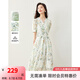 梵希蔓法式萊賽爾茶歇連衣裙女2025年夏季新款高級感碎花氣質(zhì)裙子 M6929 綠花色 L