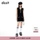 DZZIT【爆款補(bǔ)單】小香風(fēng)連衣裙明星同款地素連衣裙夏季 黑色 XS